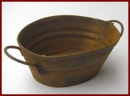 go90 rusty oval bowl