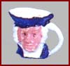 PA053 Blue Metal Toby Jug - Dolls House